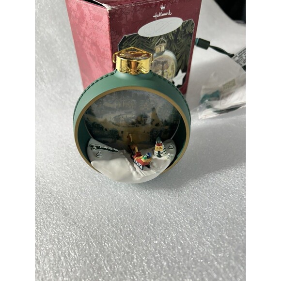 HALLMARK KEEPSAKE ORNAMENT St. Nicholas Circle Thomas Kinkade Magic NIB 1998 - Picture 2 of 6
